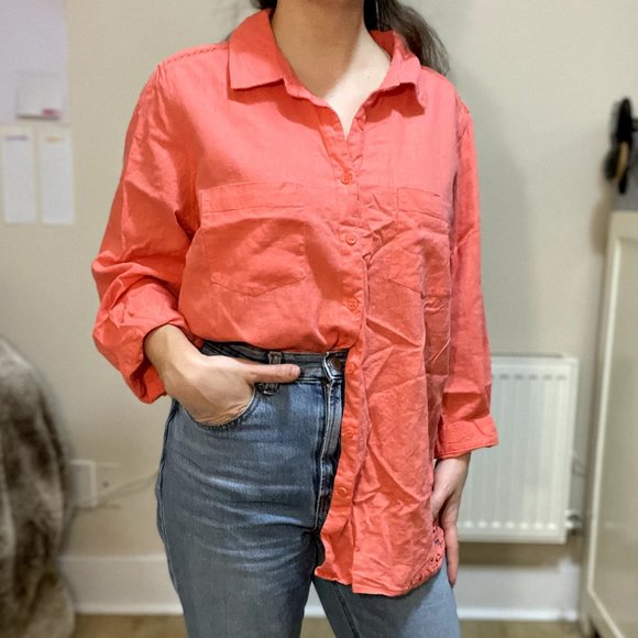 Salmon Blouse - Picture 1 of 10